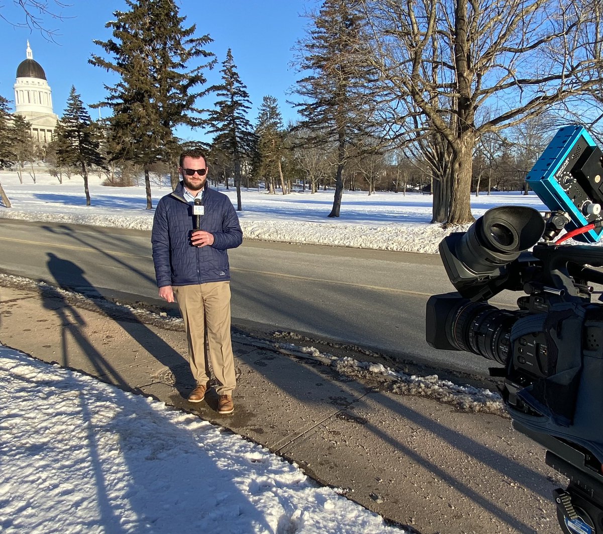 MaffeiInTheMorn's tweet photo. We’re live in Augusta previewing @GovJanetMills State of the State Address
Her office tells us she won’t be following the same blueprint as previous years: https://t.co/WtK3yhbjAv https://t.co/s6ubJNLAAr