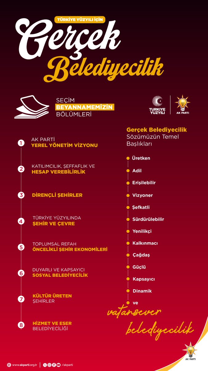 Türkiye Yüzyılı için #GerçekBelediyecilik