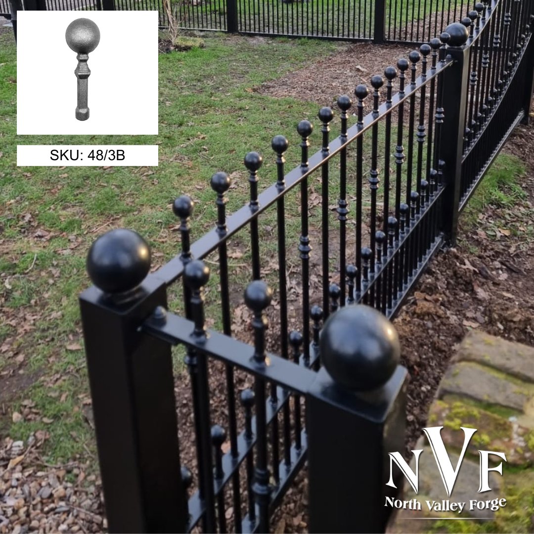 Unveiling elegance with our Ball Topped Safety Railhead. Elevate your projects and leave a lasting impression.   

📞01282 677 300 
📷sales@nvf.co.uk 
📷nvf.co.uk 

#IronInnovation #Designreveal #NVF #NorthValleyForge #Steel #Railhead #Railings #designinspiration