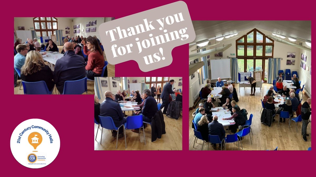 Thank you to all the lovely people from #Berkshires #villagehalls and #communitybuildings who attended our #21stCenturyCommunityHalls conference last week. We managed to pack in an AGM, open space discussion & #lowcarbon training event all in one day!