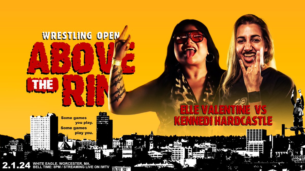 BREAKING: ELLE VALENTINE returns to Open to take on KENNEDI HARDCASTLE! Join us Thursday for this and so much more! Advance 🎟️: shopiwtv.com/collections/wr… 📺: @indiewrestling 🎟️: $10 at the door! #WrestlingOpen