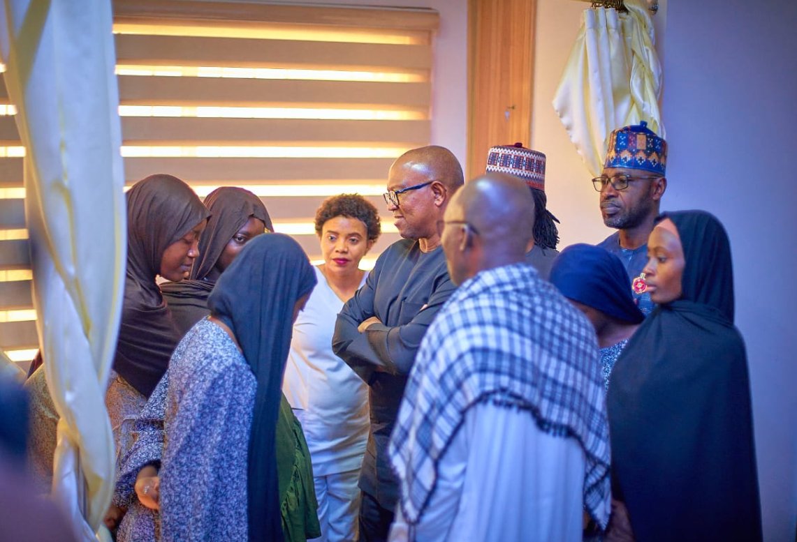 PhilipOnyiah's tweet photo. A leader like no other. A man full of wisdom, compassion and empathy paid a condolence visit to the grieving family of Nabeeha Al-Kadriyar. 
You make following you very easy for us.

Obidient Yahya Bello Yoruba Ronu Protest Ivory Coast Senegal Mane Kessie Peter Obi Portable NYSC 1 CAD