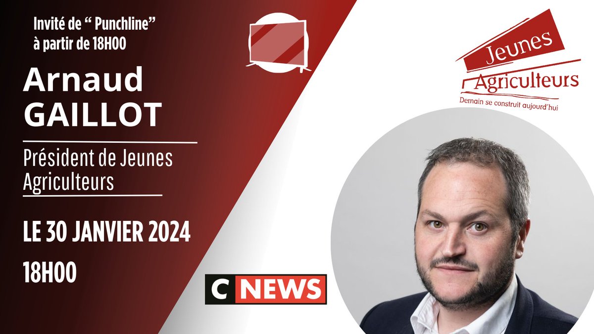 .<a href="/gaillot_arnaud/">GAILLOT Arnaud</a> sera sur <a href="/CNEWS/">CNEWS</a> dans l'émission de <a href="/LaurenceFerrari/">Laurence Ferrari</a> "Punchline" aujourd'hui à partir de 18h