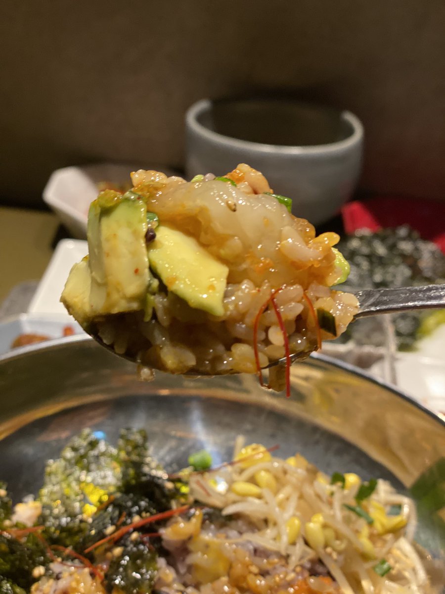 diningbarsarang's tweet photo. 月替わりメニュー1択
2月の韓定食ランチは
カンジャンセウとテンジャンチゲ

コーン���
食後のコーヒーデザート付
¥2,380

サランの大大大人気の
カンジャンケジャン🦀を彷彿させる
カンジャンセウ🦐
実は夜メニューにはございません。
ランチ限定メニューです！

既に
半ば頃まで🈵が目立っております https://t.co/JYotJVDrxj