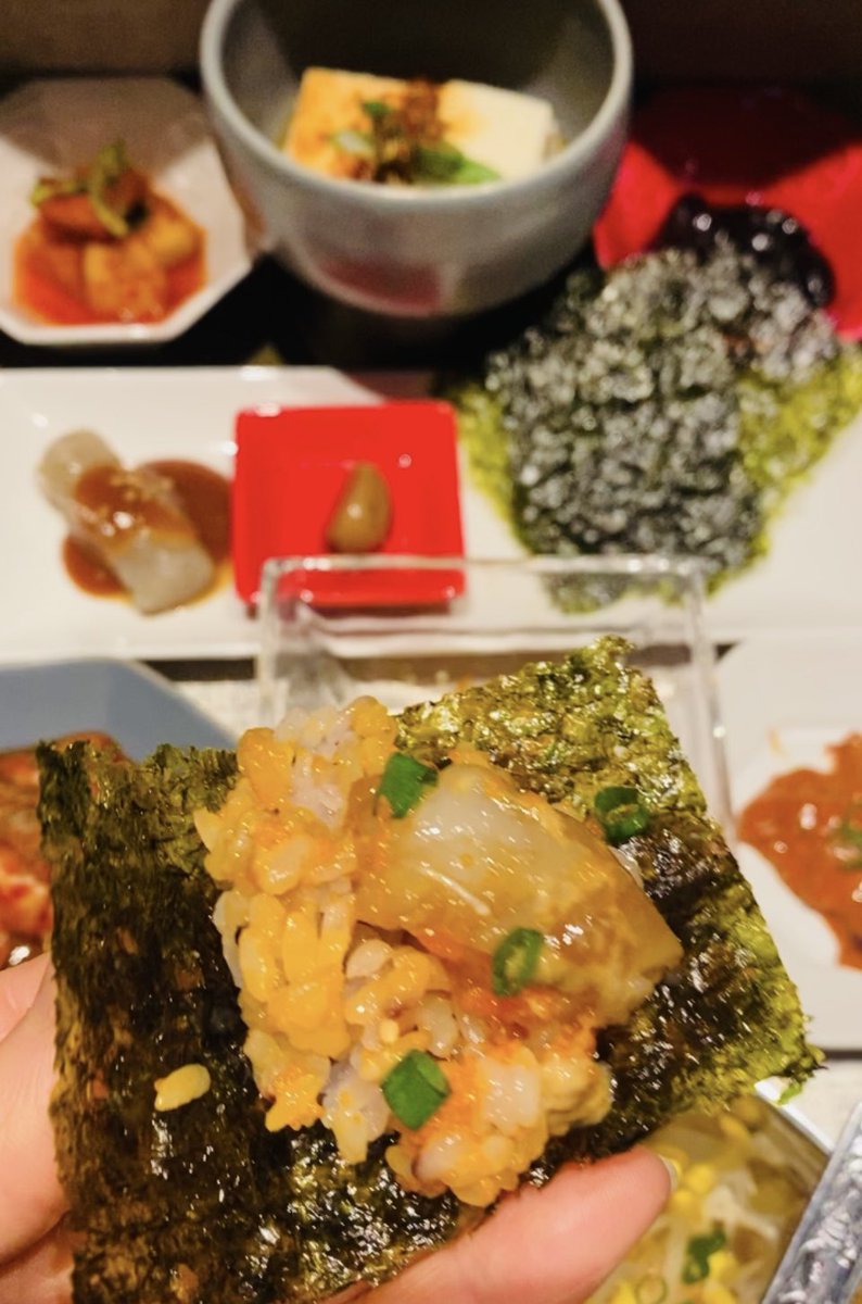diningbarsarang's tweet photo. 月替わりメニュー1択
2月の韓定食ランチは
カンジャンセウとテンジャンチゲ

コーン���
食後のコーヒーデザート付
¥2,380

サランの大大大人気の
カンジャンケジャン🦀を彷彿させる
カンジャンセウ🦐
実は夜メニューにはございません。
ランチ限定メニューです！

既に
半ば頃まで🈵が目立っております https://t.co/JYotJVDrxj