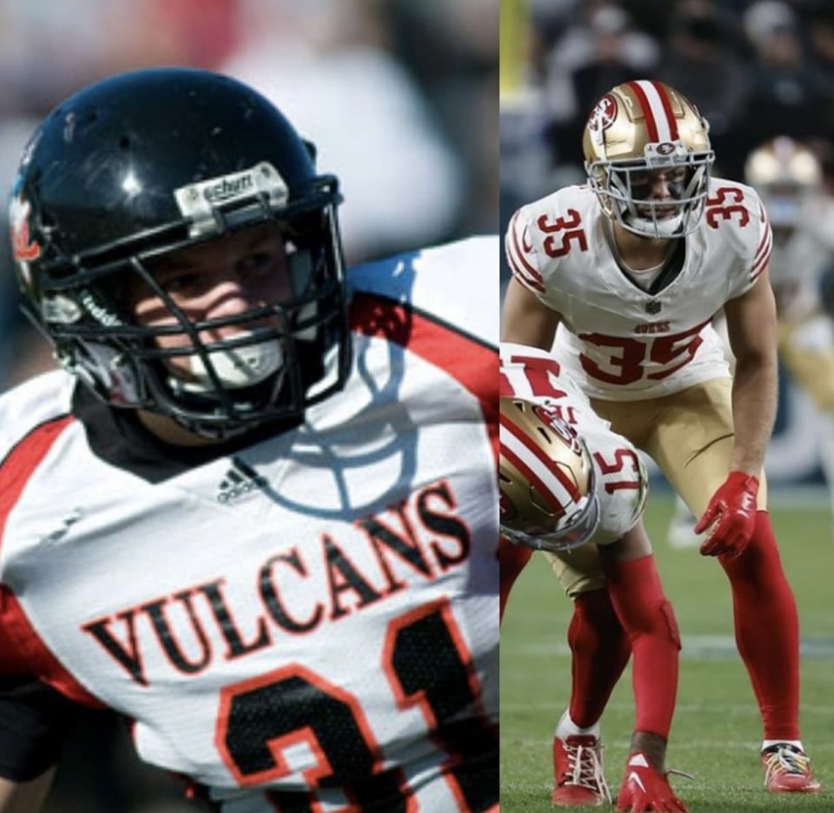 California (PA) Vulcan Football (@vulcanfootball) on Twitter photo 🔥 Super Bowl Bound 🔥
Former Vulcan DB, <a href="/e_harris_31/">Erik Harris</a>, will have a chance to win a Super Bowl Ring as a member of the <a href="/49ers/">San Francisco 49ers</a>.
Congratulations, Erik, and best wishes from Vulcan Nation!
#VulcanFootball 🔥🏈 🔥 Super Bowl Bound 🔥
Former Vulcan DB, <a href="/e_harris_31/">Erik Harris</a>, will have a chance to win a Super Bowl Ring as a member of the <a href="/49ers/">San Francisco 49ers</a>.
Congratulations, Erik, and best wishes from Vulcan Nation!
#VulcanFootball 🔥🏈