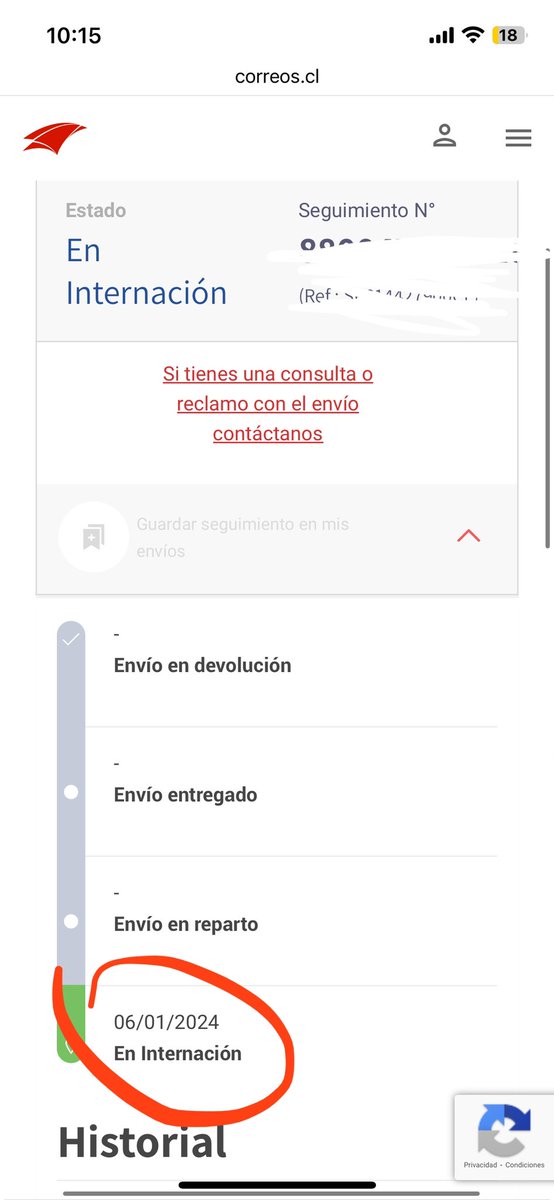 c_solis_a's tweet photo. @correoschile se ha demorado 24 días en revisar mi encomienda que llegó el día 6 a chile. Cuánto más tendré que esperar? https://t.co/GkMdMAsLyz