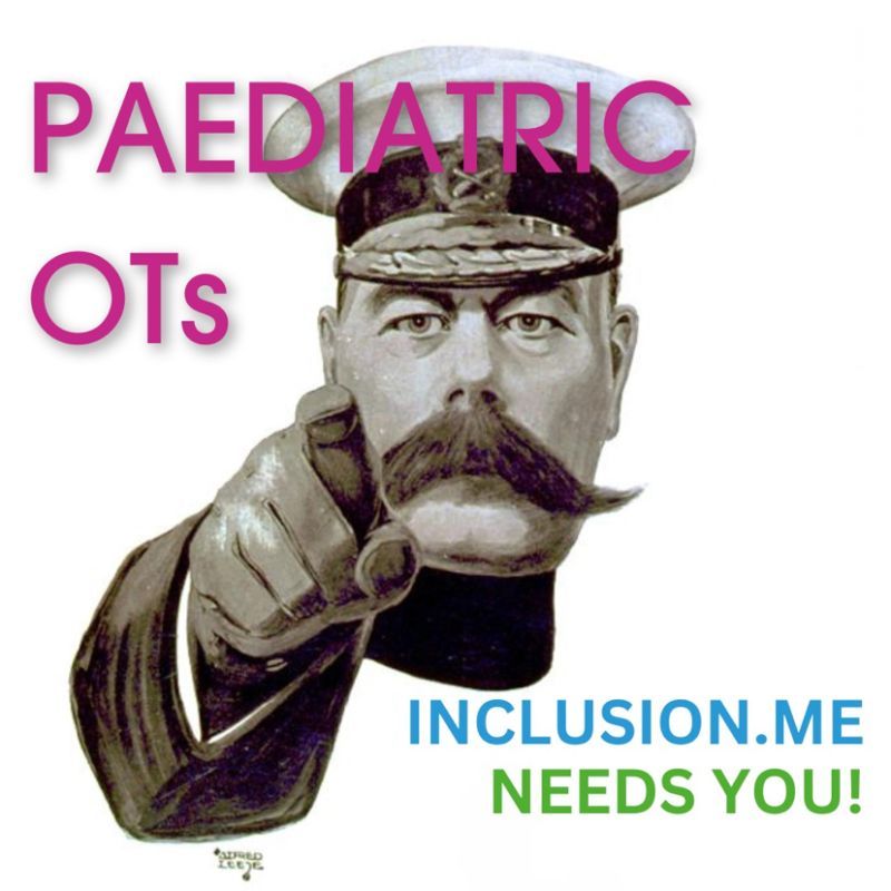 InclusionMe's tweet image. 📣📣CALLING ALL PAEDIATRIC OTs 📣📣

🤗 Inclusion Needs You 🤗

We're looking for passionate paediatric OTs based around London &amp;amp; Buckinghamshire who believe in therapy, understanding and care....DM us for more information or get in touch for a chat via enquiries@inclusion.me.uk