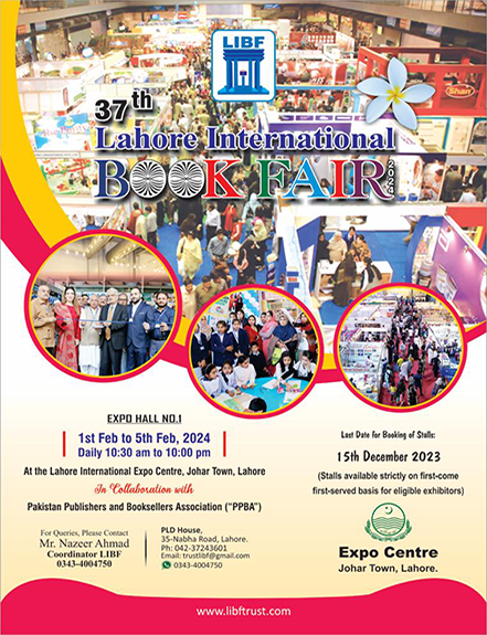 CentresExpo's tweet photo. 37th Lahore International Book Fair(LIBF) 2024
Start date Feb 01,2024
End date Feb 05,2024
Timings: 10:30AM to 10:00PM
Venue: Exhibition Hall-1
#bookfair2024 #bookfair #BookFairSuccess #booksbooksbooks #internationalbookfair #publishers #educational #expolahore #expocenterlahore https://t.co/nWF74cCgU8