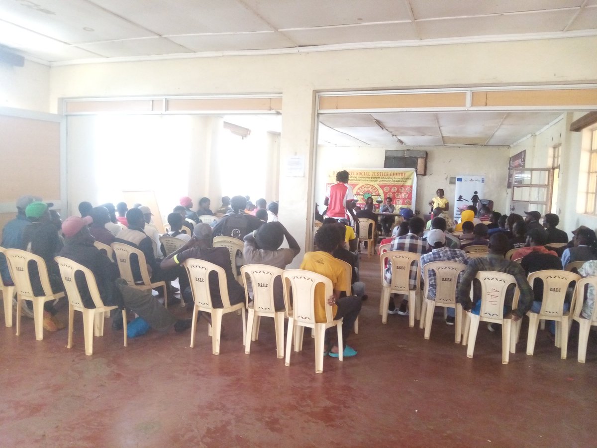 Currently Attending community awareness on GBV in Dagoretti, The Aim of the Activity is to Educate young men about GBV, and how they can prevent GBV, @HennetKenya @KenyaYwca @YourAuntyJane @Pawa254 @shesthefirst @TISAKenya @TICAH_KE @TISAKenya
