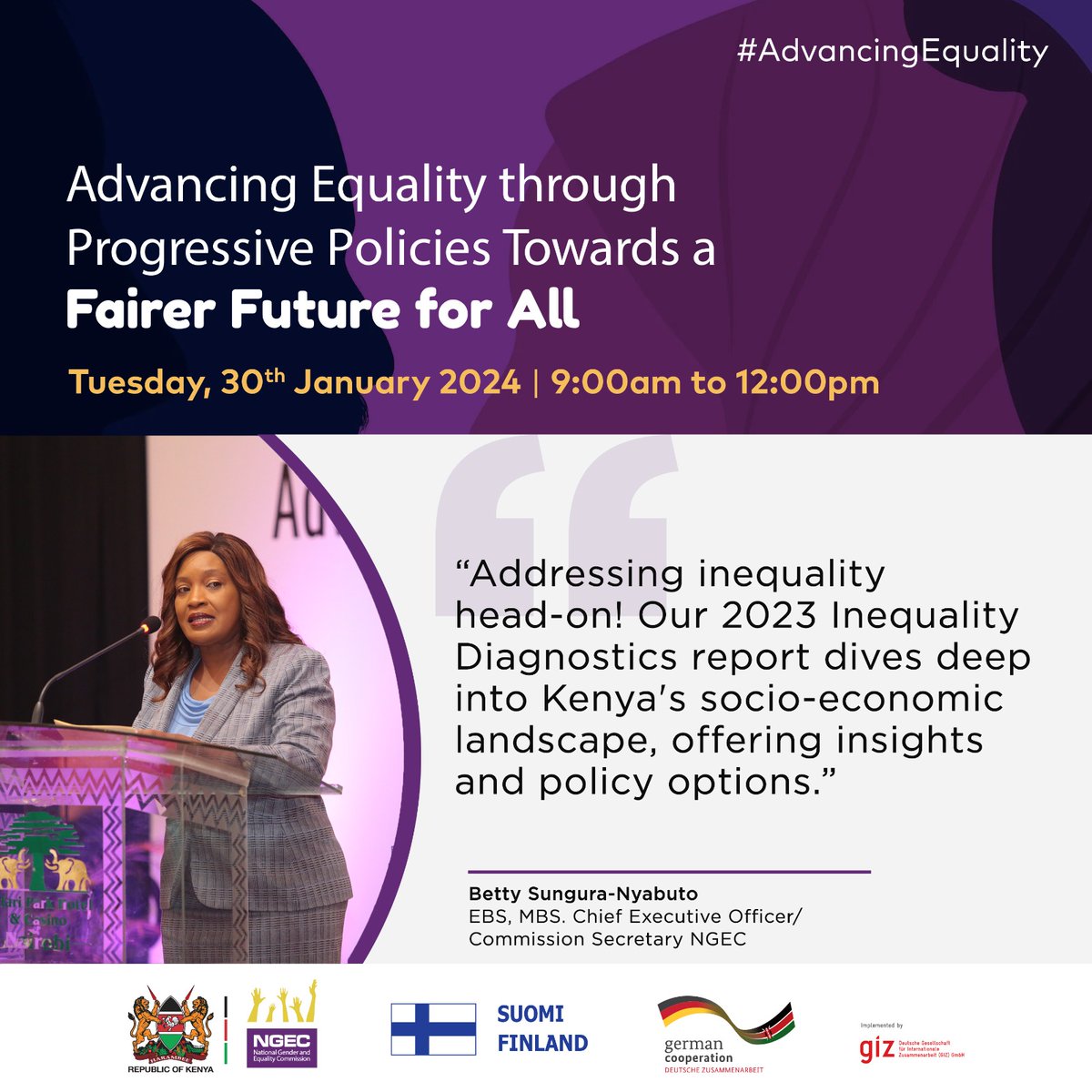 ItsAmeli_Eugene's tweet photo. Inspiring insights shared from the podium at the #NGECLaunch. Our distinguished speakers are setting the stage for a fairer future for all
#AdvancingEquality
@NGECKenya @MutindaDr @StateHouseKenya @rigathi @CSAishaJumwa @PSYGKenya @TetraTechIntDev https://t.co/nzbv9iDyDF