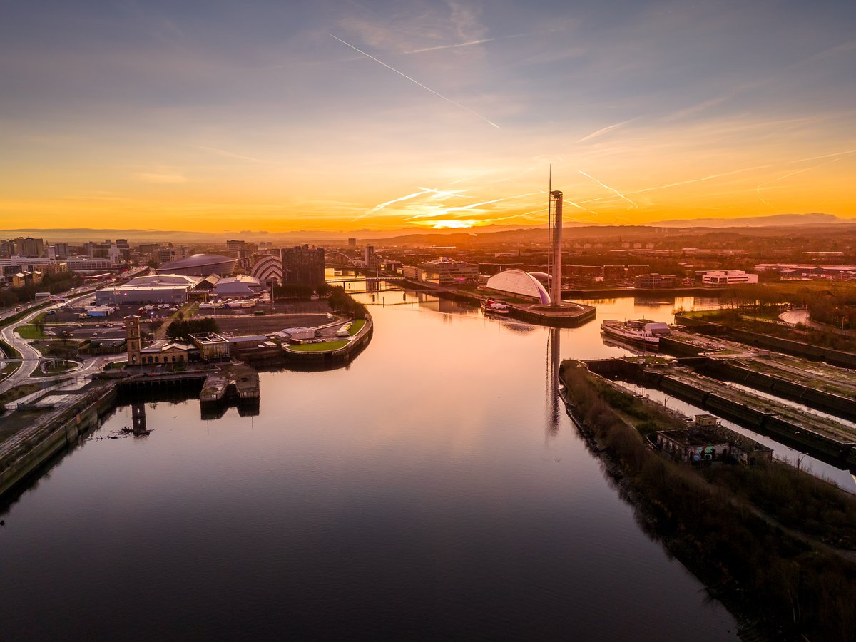 Good Morning Glasgow 🌅 #Glasgow #Drone