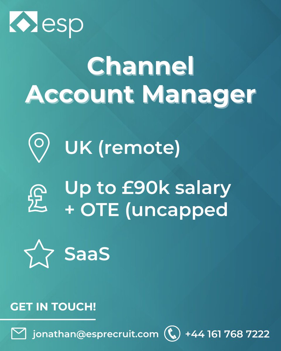 Are you a looking to join a rapidly growing market leader? Do you enjoy nurturing and developing current partnerships within the SaaS space? 👀

You will play the critical role in the management &amp; development of existing channel partnerships supporting new sales, retention &amp;  ...
