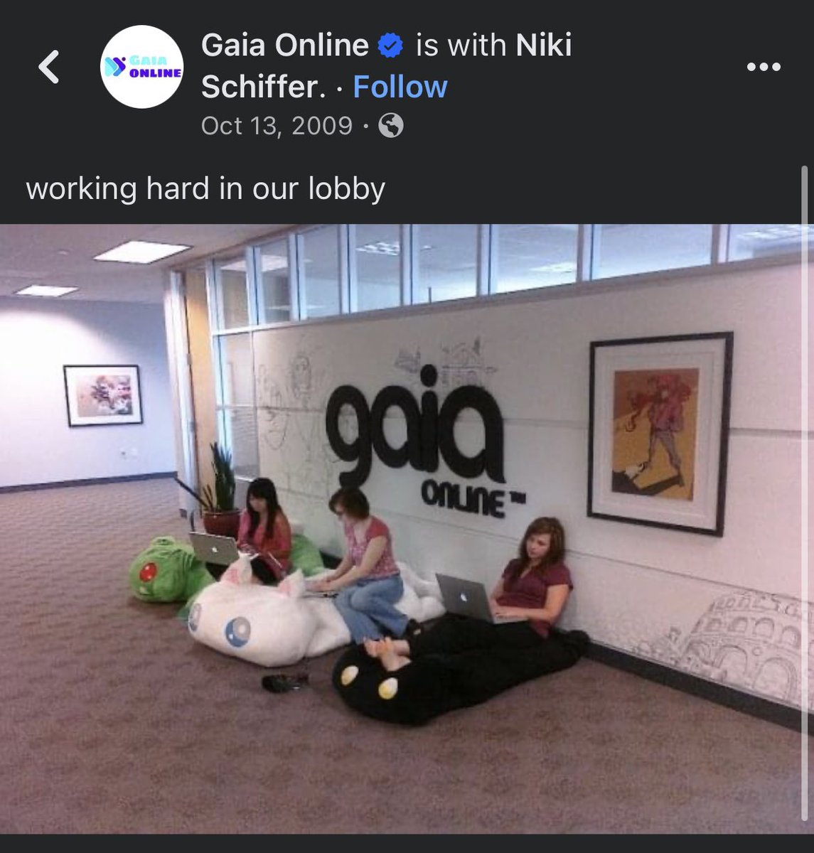 czechwun's tweet photo. oh to be working at the Gaia online hq in 2009 https://t.co/HPhyhoUIbm