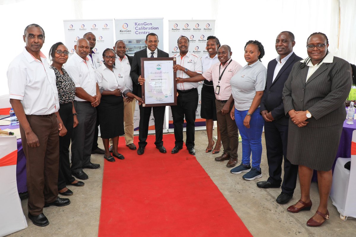 KenGenKenya's tweet photo. We are proud to announce that we have received ISO 17025 accreditation by Kenya Accreditation Service (KENAS), for the @KenGenKenya  Calibration Center at our Tana Power Station. https://t.co/AM3yr6dwYy #KenGenISO #ISO #SustainableKenGen ^EM https://t.co/qJ32E0KTyI
