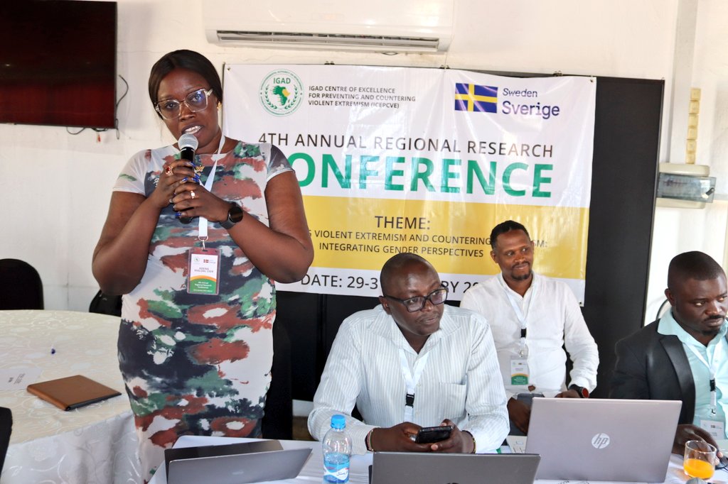 There's need to address challenges such as patriarchal norms, limited decision making power and economic constraints to unlock women's potential enable meaningful participation of women in P/CVE- Ms. Adeng Leek @AdengMalual #Research4PCVE #Gender4PCVE #SouthSudan @SweinEthiopia