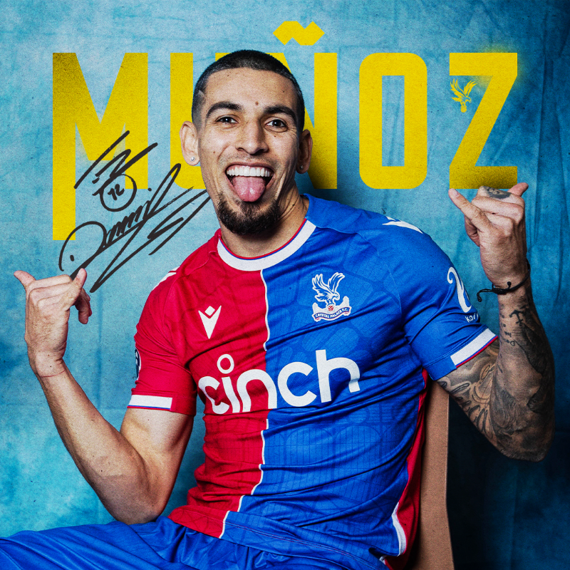 CPFC's tweet photo. Welcome to Palace, Daniel Muñoz 🤙😍

#CPFC