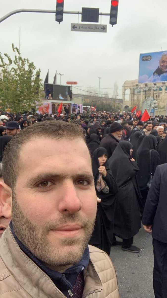 عزيزنا، في تشيع الحاج قاسم سليماني..
- الشهيد الدكتور المهندس علي حدرج