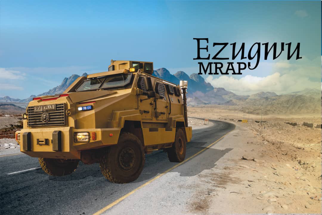 ImperiumNig's tweet photo. Exploring the impressive capabilities of the MRAP (Mine-Resistant Ambush Protected) vehicle - a crucial asset ensuring safety for our armed forces. #Imperiumindustries #EzugwuMRAP #MilitaryTech #MRAP #Security #MadeinNigeria https://t.co/DoYlYSEFFu