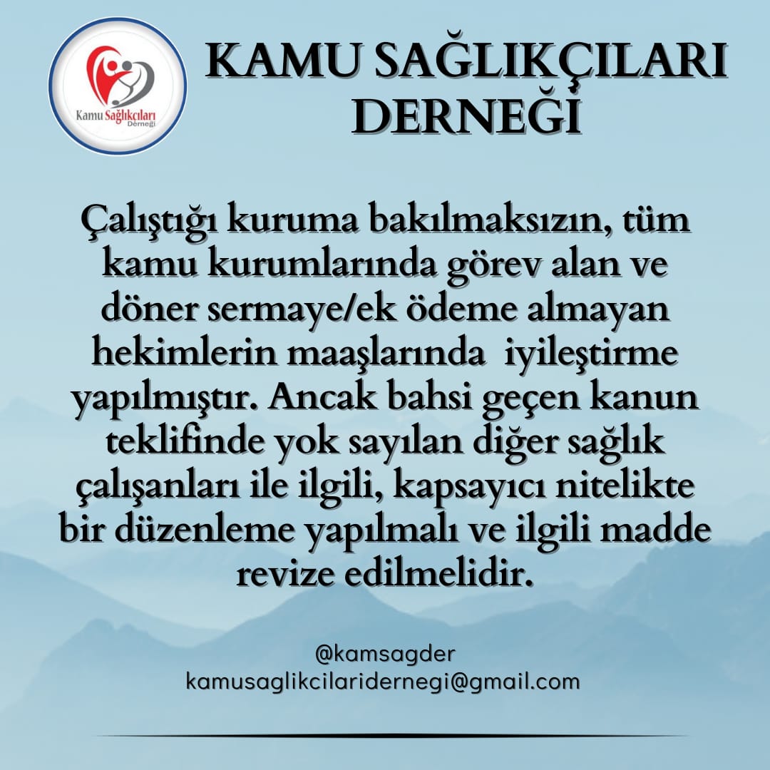 ASuleymanGuler's tweet photo. @dtcuneytaldemir @RTErdogan Sn. Vekilim @kamsagder olarak desteklerinizi bekliyoruz.

#sağlıkçıayrımınason https://t.co/o4dw6TLHk9