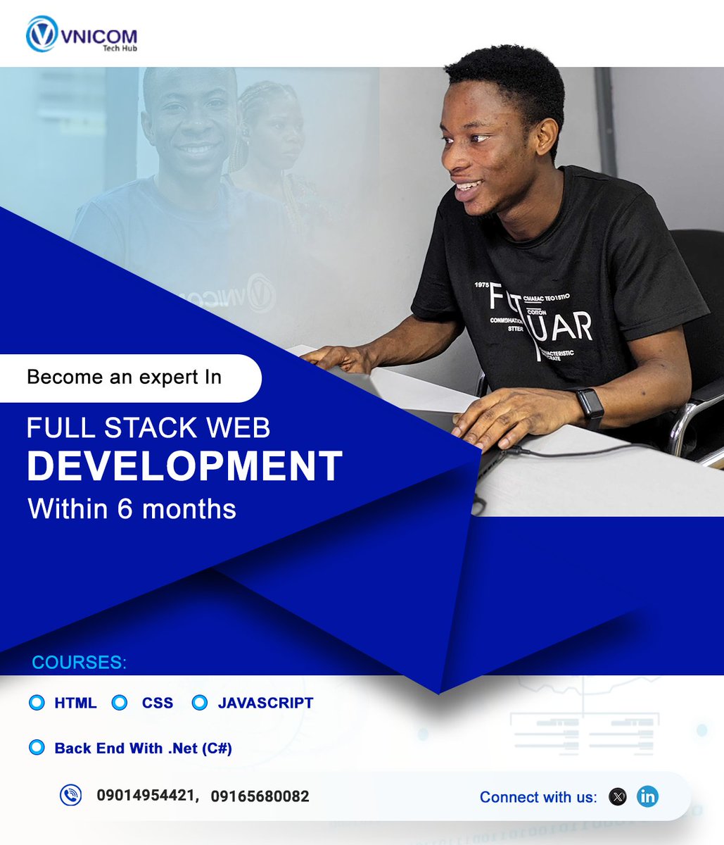 VnicomHub's tweet image. 🚀 Unleash Your Coding Potential!

🌐 Join our Full stack Web Development course. Master frontend, backend, and real-world projects.

Launch your tech career! 🚀

📅 Course Starts: [March 2024]

🔗 Enroll Now
#FullstackWebDev #CodeYourSuccess #Frontendwebdevelopment