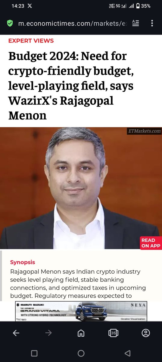 cryptoamanclub's tweet photo. Rajagopal Menon says need for #crypto friendly budget level playing field.

Do you think 🤔 we can see something crypto friendly in #Budget2024 👇

#reducecryptotax #Budget2024
𝗟𝗶𝗸𝗲 ♥️ &amp; 𝗿𝗲𝘁𝘄𝗲𝗲𝘁. https://t.co/xoaFJfxuvx