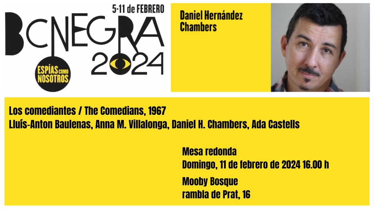 El autor de 'El secreto del bosque' @danielhchambers 
entre los protagonistas de #bcnegra 2024. Domingo 11/02 a las 16 en Mooby Bosque ¡no os lo perdáis! barcelona.cat/bcnegra/es/nod…