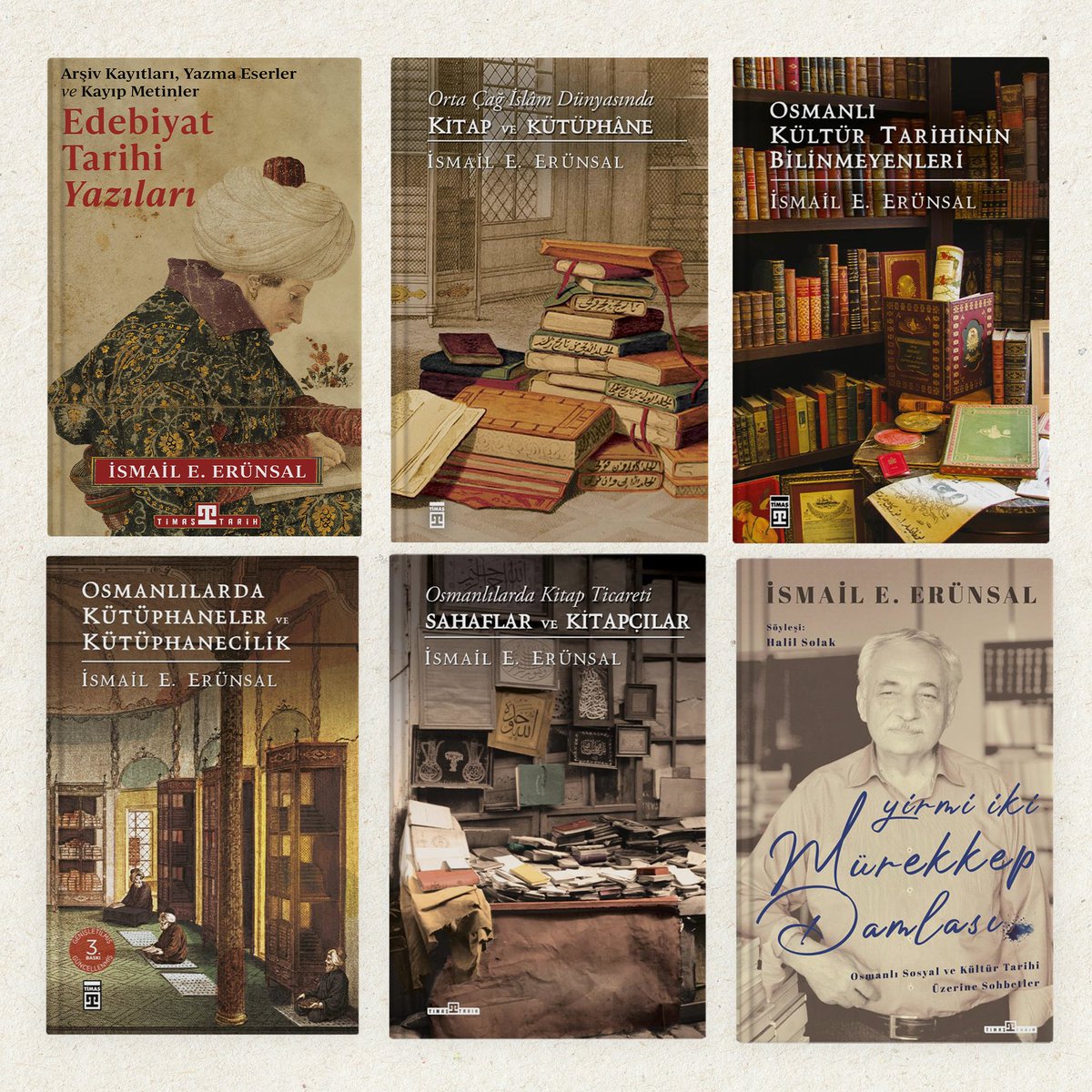 📌İsmail E. Erünsal  külliyatı hediye! 

Bu tweeti retweetleyip <a href="/timastarih/">Timaş Tarih</a> hesabını takibe alan 1 okurumuza 6 cilt kitaptan oluşan İsmail E. Erünsal külliyatını hediye ediyoruz.