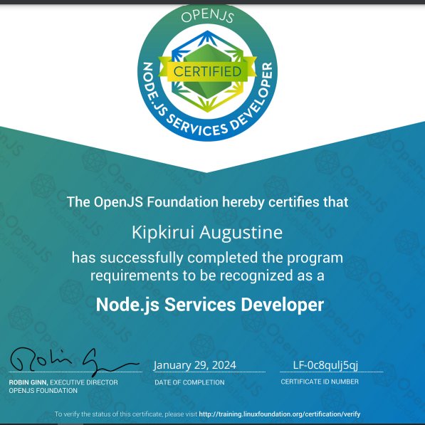 WebDevAugust's tweet image. Cert's in the bag, now back to portfolio #nodejs