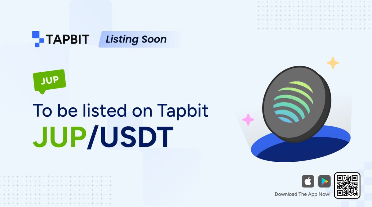 TapbitArabic's tweet photo. 🥳أخبار مثيرة! يسعدنا أن نعلن أن Jupiter ($JUP) قادم إلى #TapbitSpot! 📌
@JupiterExchange
🔸زوج التداول: $JUP/USDT
🔸الإيداع والسحب: سيتم تحديده لاحقًا
🔸التداول: 1 فبراير، الساعة 02:00 صباحًا (UTC)
🔹للمزيد:
https://t.co/MaOzL8ifpR
#TapbitListing #Tapbit #JUP #تداول https://t.co/UPNbKMSGQQ