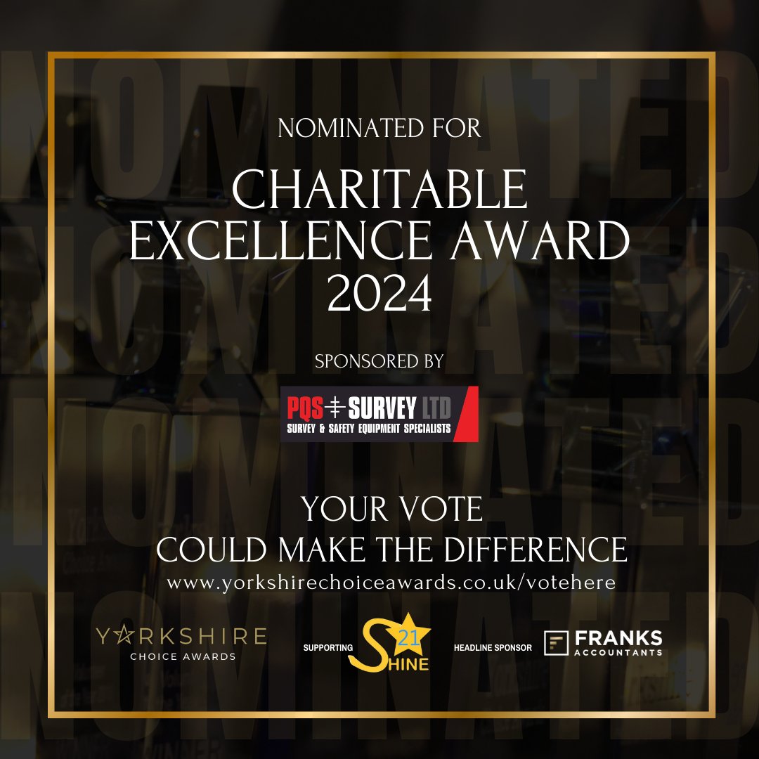 Drumroll, please! We're thrilled to announce that we’ve been nominated for the Charitable Excellence Award at the @yorkshirechoice Awards!

The award is determined by public vote, so to win we need your help.

Please consider voting for us -
yorkshirechoiceawards.co.uk/votehere

#yca2024