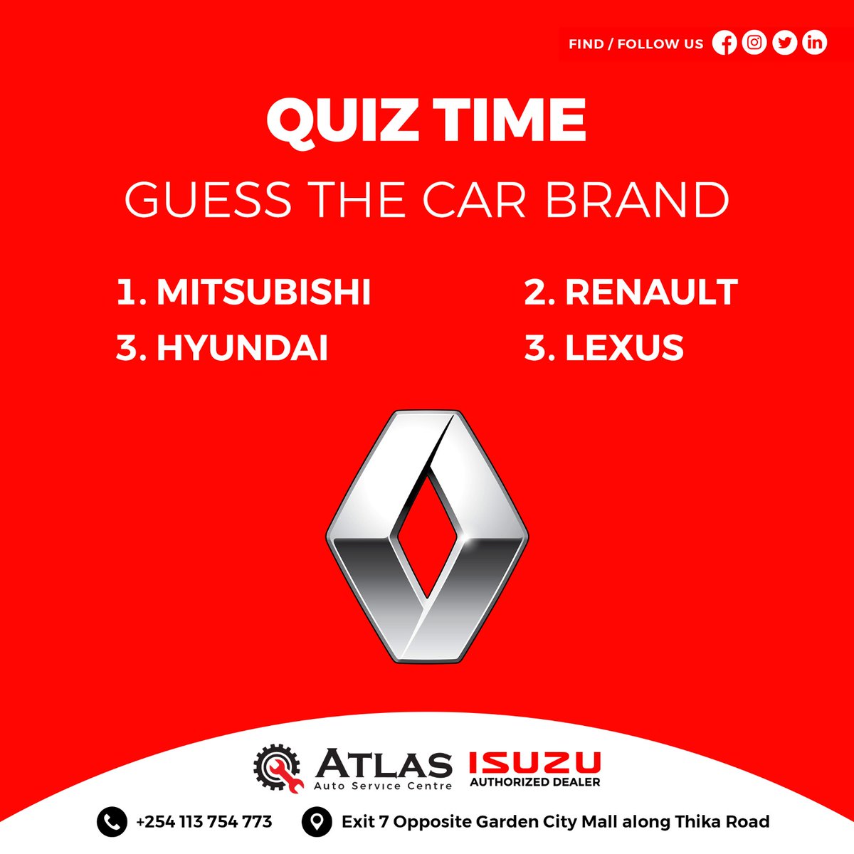 Quiz time! Let's play a game ..🚗 Can you guess the car brand? It's sleek, stylish and has been turning heads for over a century. Who am I?Drop your answer and lets see how well you know Car brands. #howcanwehelp #CarQuiz #GuessTheBrand #Senegal #EndFemicideKE