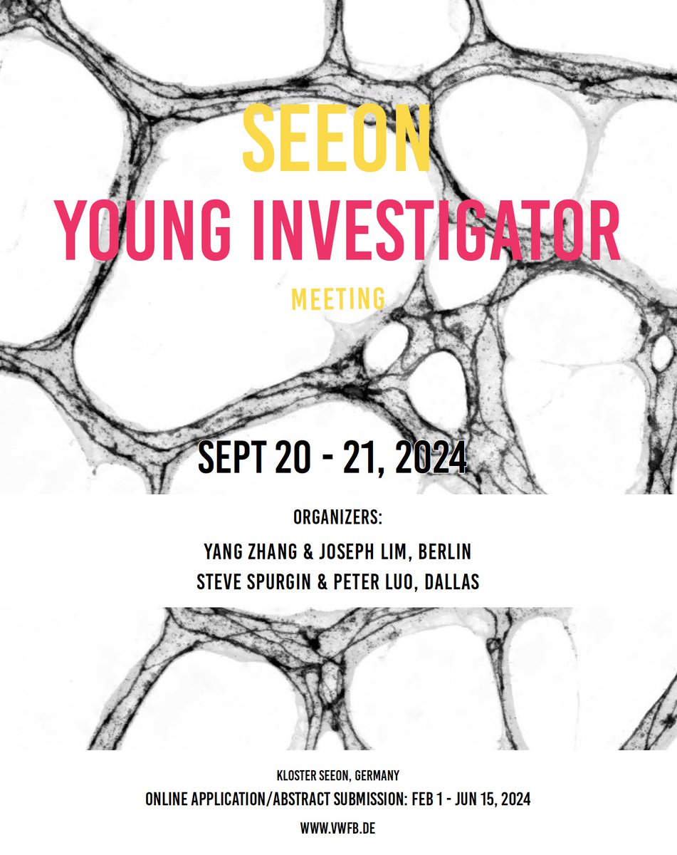 Junior scientists in the field of angioscience: Please take notice of the Seeon Meeting associated Young Investigator Meeting (YIM) that will precede the main meeting. Registration for YIM and main meeting on vwfb.de.