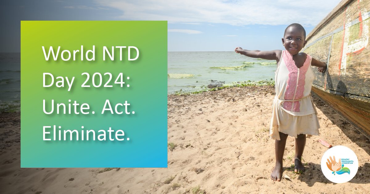 PedPZQ's tweet image. Today is #WorldNTDDay. As an international #PublicPrivatePartnership fighting to eliminate #Schistosomiasis, one of 21 NTDs classified by the WHO, we are proud to show our support 👉 pediatricpraziquantelconsortium.org/newsroom/world…
#UniteActEliminate #BeatNTDs #GlobalHealth @EDCTP @GHITFund