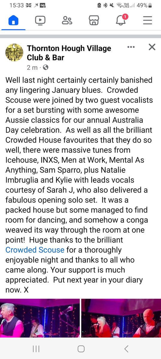 Thanks to Neil and the guys in <a href="/THVClive/">ThorntonHoughVC</a> for helping make our Annual #AustraliaDay gig a great one, See you next year! @HeadOn2020 <a href="/ChainsawIan/">Ian Riley</a> <a href="/SLJmusic/">Sarah J Music</a>