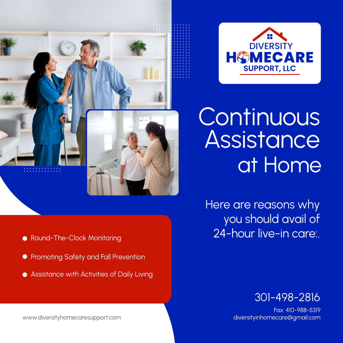 diversityhcsllc's tweet photo. Live-in care services have emerged as a valuable solution, providing individuals with round-the-clock support in the comfort of their own homes. It is a holistic and comprehensive approach to home healthcare.

#HomeHealthCareServices #LiveInCare #EllicottCityMD https://t.co/JzTN76nbtR