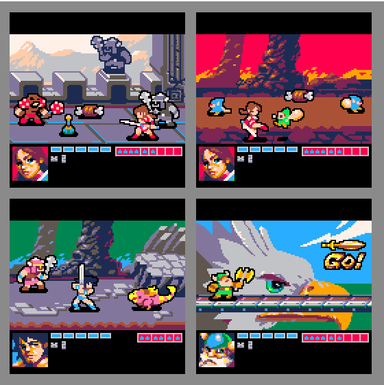castpixel's tweet photo. Welcome newcomers. Here's my pico8 demake of Goldenaxe. 16 colors, 128x128px https://t.co/jibVnZPJcG