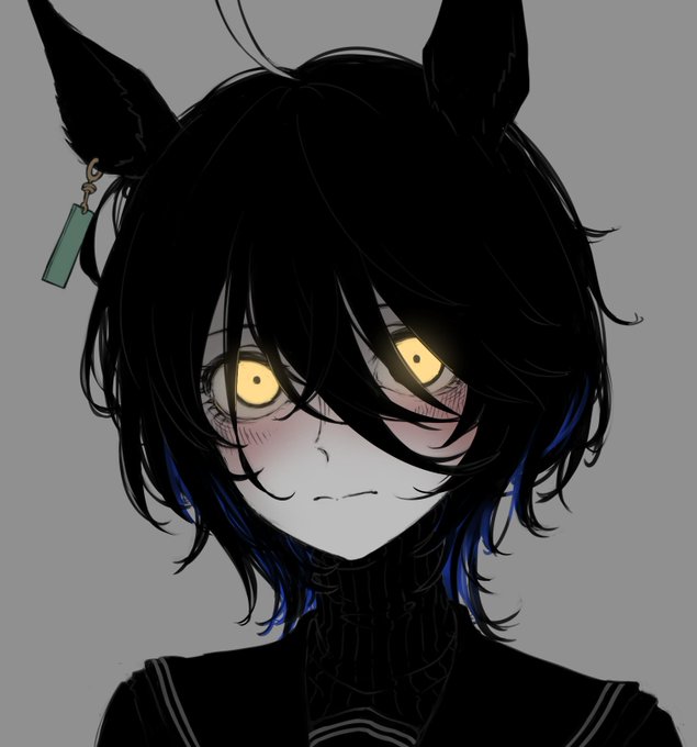 ウルフカットタートルネックカフェ…我ながら顔が良すぎて恋してしまうかもしれん… 