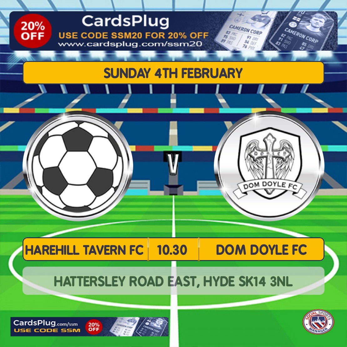 SUPER SUNDAY 1st vs 2nd! Lads will definitely have to up their performance for this one! If you’re free come and support us!