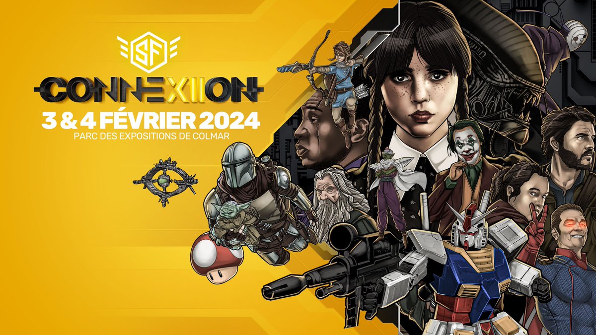 SF CONNEXION : l'événement tant attendu revient les 3 et 4 février 2024 au Parc des Expositions de Colmar 
🦸‍♂️Découvrez les invités de cette 12e édition : sf-connexion.fr

#sfconnexion #sciencefiction #colmar #colmarexpo #film #acteurs #doublage #exposants #animations