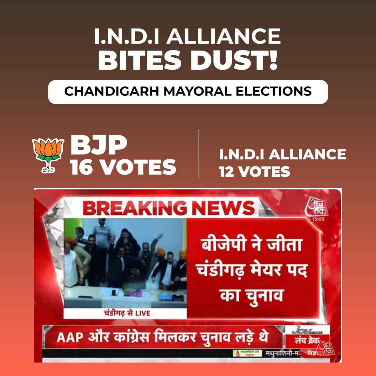 BJP4India's tweet photo. ये तो सिर्फ झांकी है... https://t.co/KXlH3VtVpd