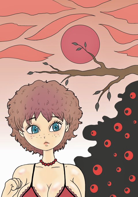 うっかり下着で出かけた女の子が闇のお化けに食べられる直前の図
#イラスト #お絵描き #落書き好きさんと繋がりたい 