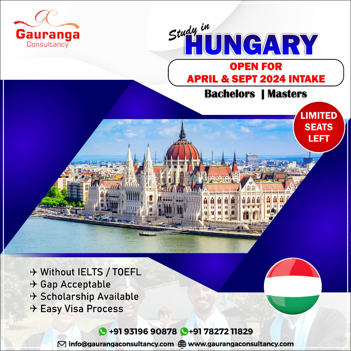 📷 Study Hungary – Open for April & Sept 2024 Intake! Explore #Bachelors and #Masters Programs 📷#StudyAbroad #HungaryEducation #AprilSeptIntake #NoIELTS #ScholarshipAvailable #VisaMadeEasy