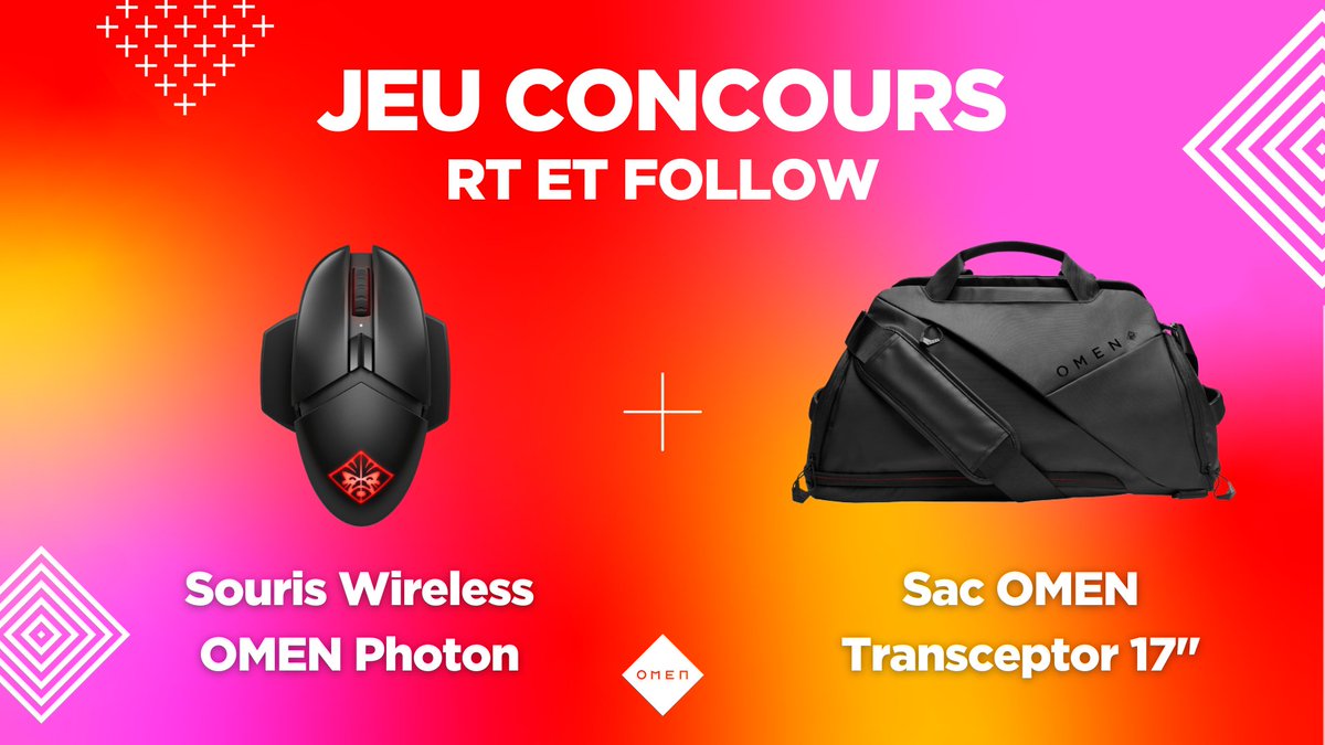 OMENbyHP_fr's tweet photo. 🎁 JEU CONCOURS 🎁

Dernière chance pour remporter : 
🖱️ 1 souris sans-fil OMEN Photon
🧳 1 sac à dos OMEN Transceptor 17"

Pour participer : 
1️⃣ Follow @OMENbyHP_fr 
2️⃣ Retweet le post

TAS du gagnant lundi matin 😉 https://t.co/p1IBNuhxJg
