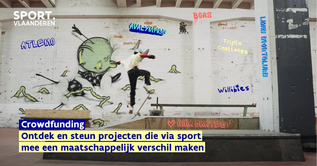 Deze zeven sociaal-sportieve initiatieven experimenteren met #crowdfunding via @Growfunding.

👉 Maak kennis: youtube.com/playlist?list=…

👉 Bekijk de crowdfundingpagina: growfunding.be/sociaalsportief