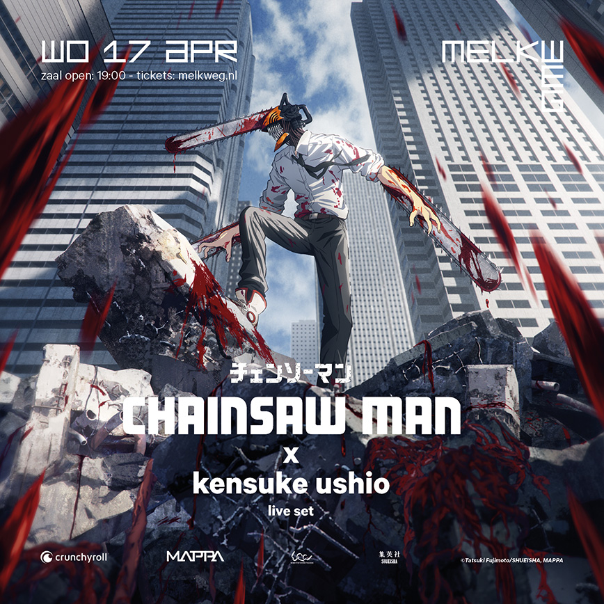 NEWS:
CHAINSAW MAN x kensuke ushio LIVE SET Event in Amsterdam angekündigt

✨ MEHR: got.cr/4bd0tYp