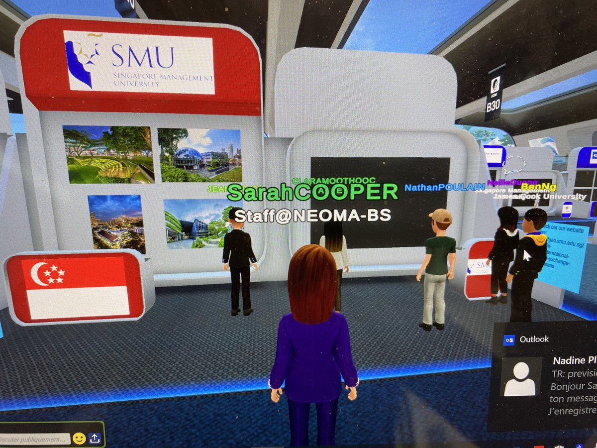 Virtual International Day🌎🌍🌏 on the NEOMA Virtual campus…100 partner universities with us to meet NEOMA students all day.  Truly international…truly exciting!! #metaverse <a href="/NEOMAbs/">NEOMA Business School</a> #ProudtobeNEOMA