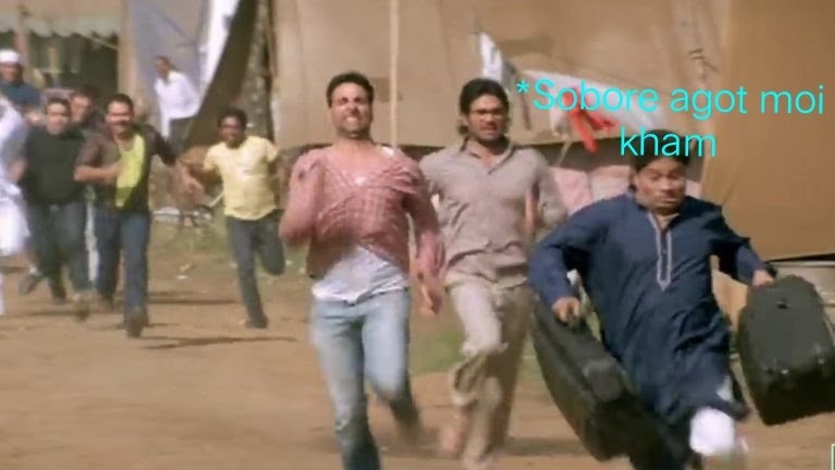 the_vet_guy's tweet photo. Just a random pic of 1st, 2nd and 3rd years running to CVSc canteen for Chicken Paratha after the NCC class ends: https://t.co/EKMOUkjwl1