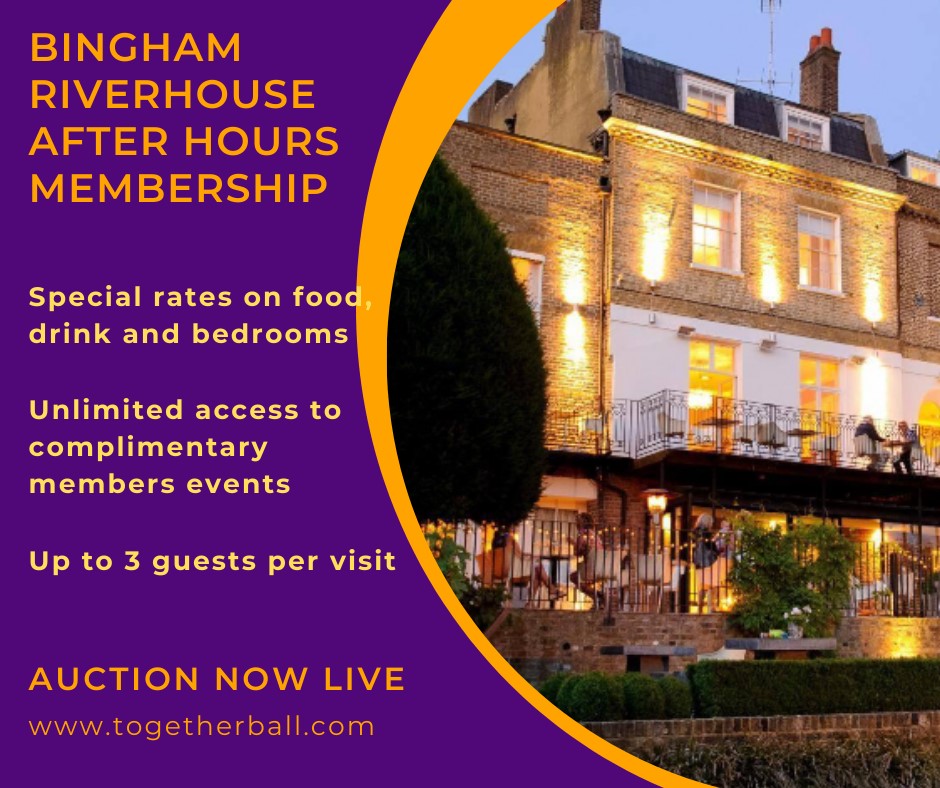 HSGuildford's tweet photo. One year's After Hours Membership at Bingham Riverhouse is up for grabs in our silent auction.

Auction closes during the event on Friday, don't risk losing out, bid today!

For more information, visit https://t.co/i5QDiri2eT.

#TogetherBall  #HomeStartSupport https://t.co/fg0VUtPuBJ