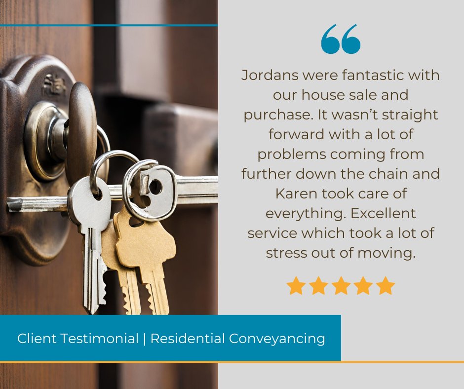 Residential Property Lawyer Karen Dines recently received this fantastic review. 

Buying and selling your house can be an extremely stressful time, but our team will be ready to support throughout the entire process.

For more information, visit: tinyurl.com/2vxz76rf